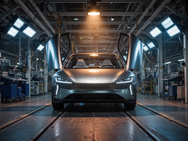 Tesla Cybercab: Erster fahrerloser Roboter-Taxi-Roller rollt vom Band - Foto: über boerse-global.de