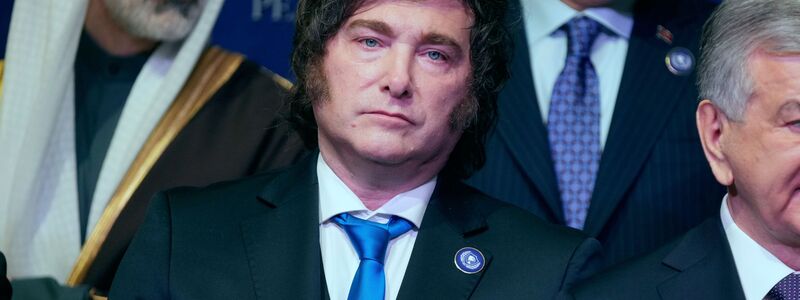 Der argentinische Präsident Javier Milei nahm an der ersten Sitzung des Friedensrats teil.  - Foto: Mark Schiefelbein/AP/dpa