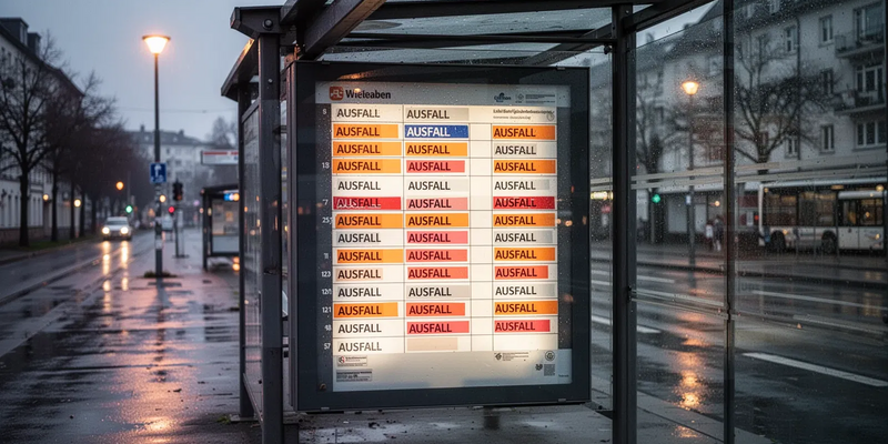 Warnstreik legt Wiesbadens Busverkehr lahm - Foto: über boerse-global.de