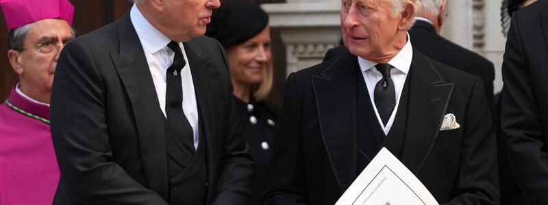 Andrew (l.) ist eine Belastung für seinen Bruder, König Charles III. (Archivbild) - Foto: Joanna Chan/AP/dpa