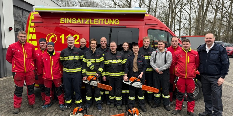 FW-WRN: Erfolgreicher Motorsägenlehrgang der Freiwilligen Feuerwehr Werne - Foto: presseportal.de