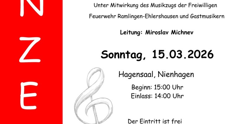 FW Wathlingen: Frühlingskonzert des Feuerwehrmusikzugs der Ortsfeuerwehr Adelheidsdorf - Foto: presseportal.de