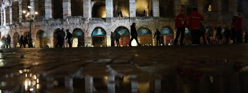 In der geschichtsträchtigen Arena von Verona findet die Schlussfeier statt. - Foto: Francisco Seco/AP/dpa