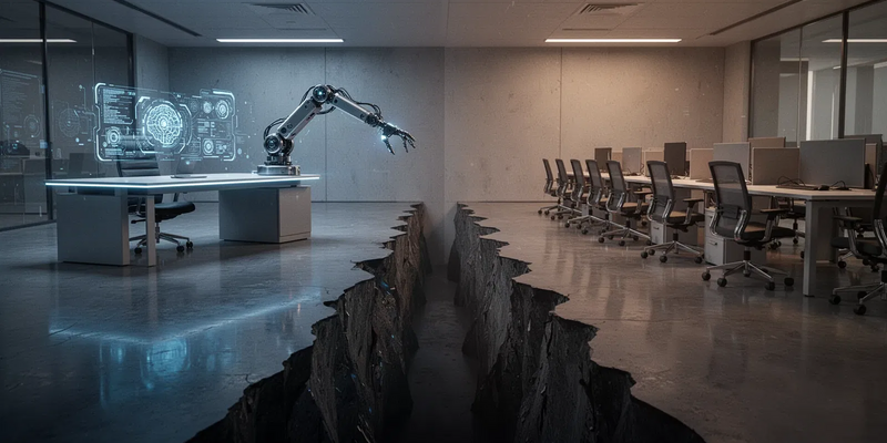 KI-Spaltung: Chefs planen Jobabbau, Mitarbeiter hoffen auf mehr Stellen - Foto: über boerse-global.de