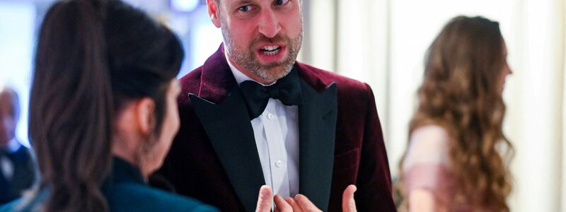 Thronfolger William bei der Verleihung der britischen Filmpreise. - Foto: Jaimi Joy/PA Wire/dpa