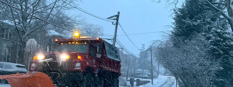 Auch der Bundesstaat New Jersey kämpfte mit den Folgen des heftigen Wintersturms.  - Foto: Pablo Salinas/AP/dpa