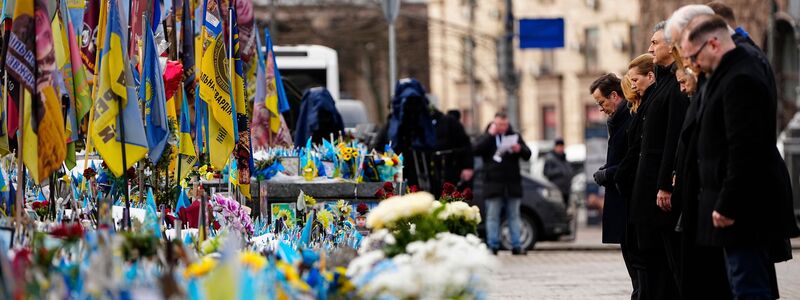 Die Ukraine zeigt sich auch nach vier Jahren Kampf gegen den russischen Angriffskrieg standhaft. - Foto: Mads Claus Rasmussen/Ritzau Scanpix Foto/AP/dpa