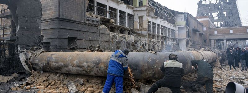 Die EU will die Ukraine beim Wiederaufbau von Infrastruktur unterstützen. (Archivbild) - Foto: -/Kyodo/dpa
