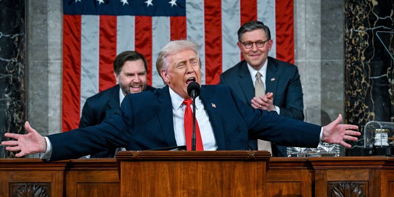 Trump hält Rede zur Lage der Nation vor dem Kongress. - Foto: Kenny Holston/Pool The New York Times/AP/dpa
