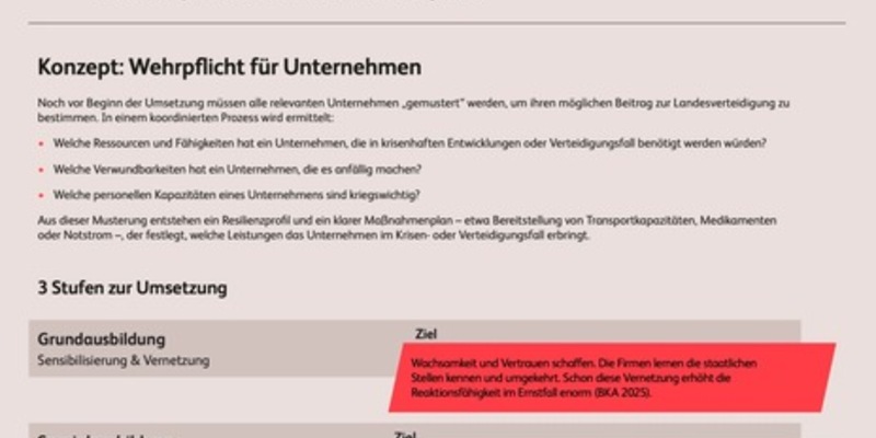 Wehrpflicht für Unternehmen: BearingPoint präsentiert Strategiepapier für eine gesamtgesellschaftliche Sicherheitsvorsorge - Foto: presseportal.de