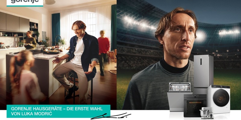 Gorenje gewinnt Fußballstar Luka Modric als Markenbotschafter - Foto: presseportal.de