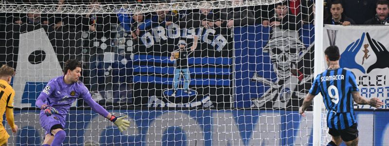 Brachte Bergamo früh in Führung: Gianluca Scamacca. - Foto: Federico Gambarini/dpa