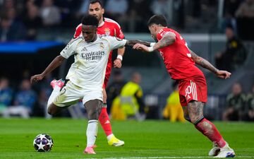 Vinicius Junior (in Weiß) war erneut Reals Siegtorschütze gegen Benfica. - Foto: Manu Fernandez/AP/dpa