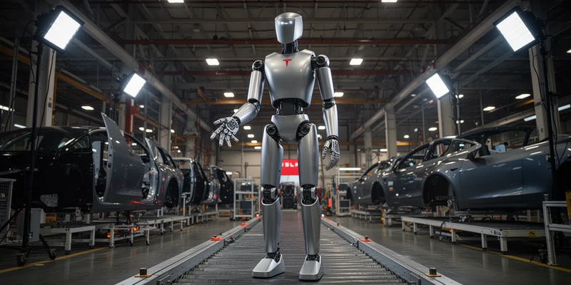 Tesla stellt Produktion auf humanoiden Roboter Optimus um - Foto: über boerse-global.de