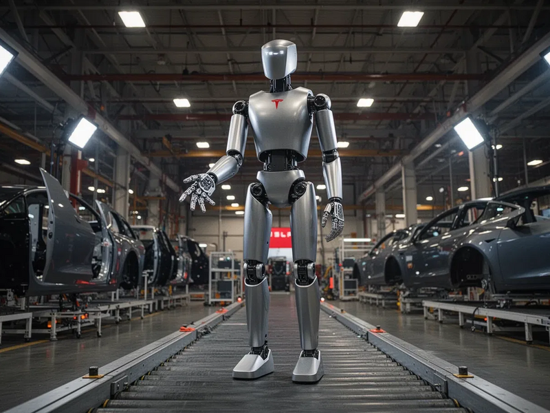 Tesla stellt Produktion auf humanoiden Roboter Optimus um - Foto: über boerse-global.de