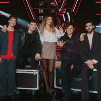 Roman Lochmann Heiko Lochmann Leony Michael Patrick Kelly Alvaro Soler The Voice Kids - Foto: Joyn/Christoph Köstlin, presseportal.de