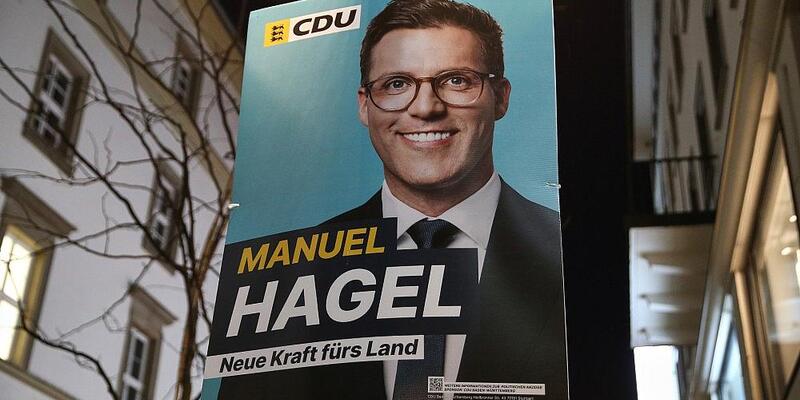 CDU-Plakat zur Landtagswahl in Baden-Württemberg mit Manuel Hagel (Archiv) - Foto: via dts Nachrichtenagentur