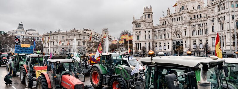 Gegen das Abkommen gab es in der Vergangenheit zahlreiche Proteste: Vor allem von Landwirten. (Archivbild) - Foto: Carlos Luján/EUROPA PRESS/dpa