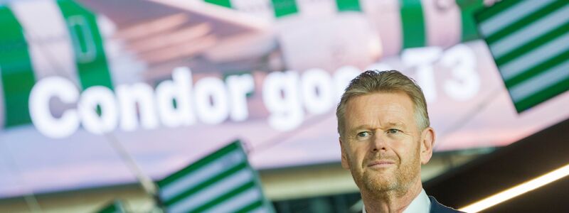 Condor-Chef Peter Gerber sieht die Zukunft der Airline in Frankfurt.  - Foto: Andreas Arnold/dpa