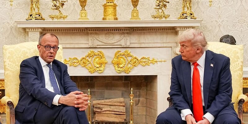 Merz kennt das Oval Office im Weißen Haus bereits. (Archivbild) - Foto: Michael Kappeler/dpa