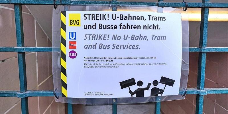Streik bei den Berliner Verkehrsbetrieben (Archiv) - Foto: via dts Nachrichtenagentur