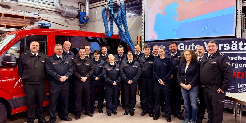 FW Weinheim: Einsatzreiches Jahr für die Abteilung Oberflockenbach - Abteilung wählt Amtsträger und ehrt langjährige Mitglieder - Foto: presseportal.de