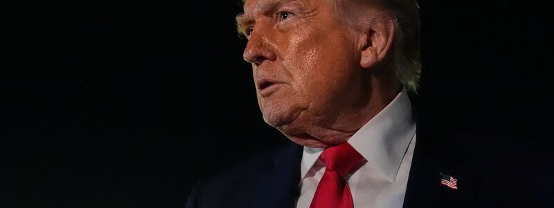 US-Präsident Donald Trump ruft die Menschen im Iran auf, ihre Führung zu stürzen. - Foto: Julia Demaree Nikhinson/AP/dpa