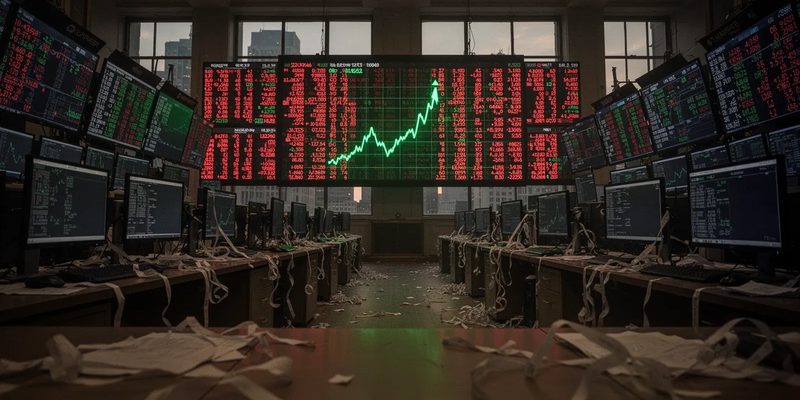 Dow Jones: Nur ein Plus im Blutbad - Foto: über boerse-global.de