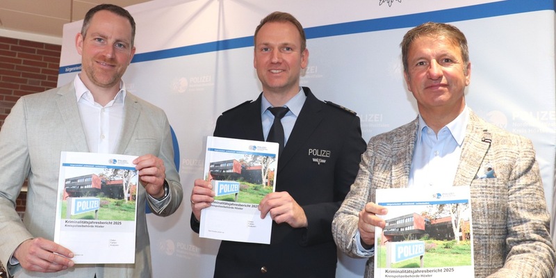 POL-HX: Zahl der Straftaten 2025 um mehr als elf Prozent gesunken / Kreispolizeibehörde Höxter stellt Kriminalstatistik für 2025 vor - Foto: presseportal.de