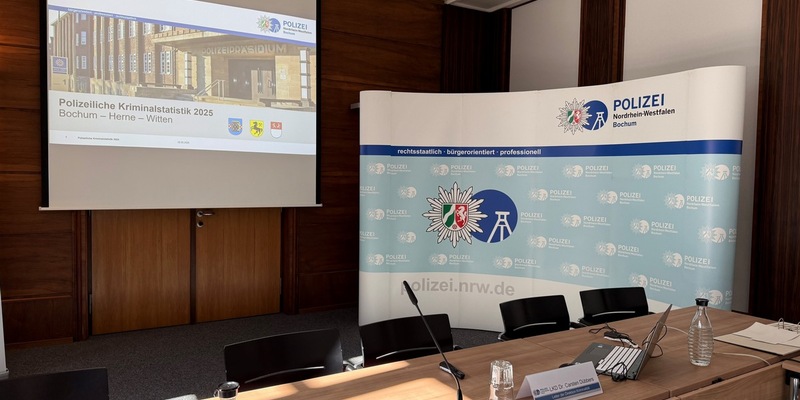 POL-BO: Rückgang der Gesamtkriminalität: Polizeiliche Kriminalstatistik 2025 für Bochum, Herne und Witten - Foto: presseportal.de