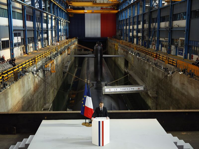 Neben Deutschland wollen sieben weitere Länder mit Paris über eine Ausweitung des Atomschirms reden. - Foto: Yoan Valat/Pool EPA/AP/dpa