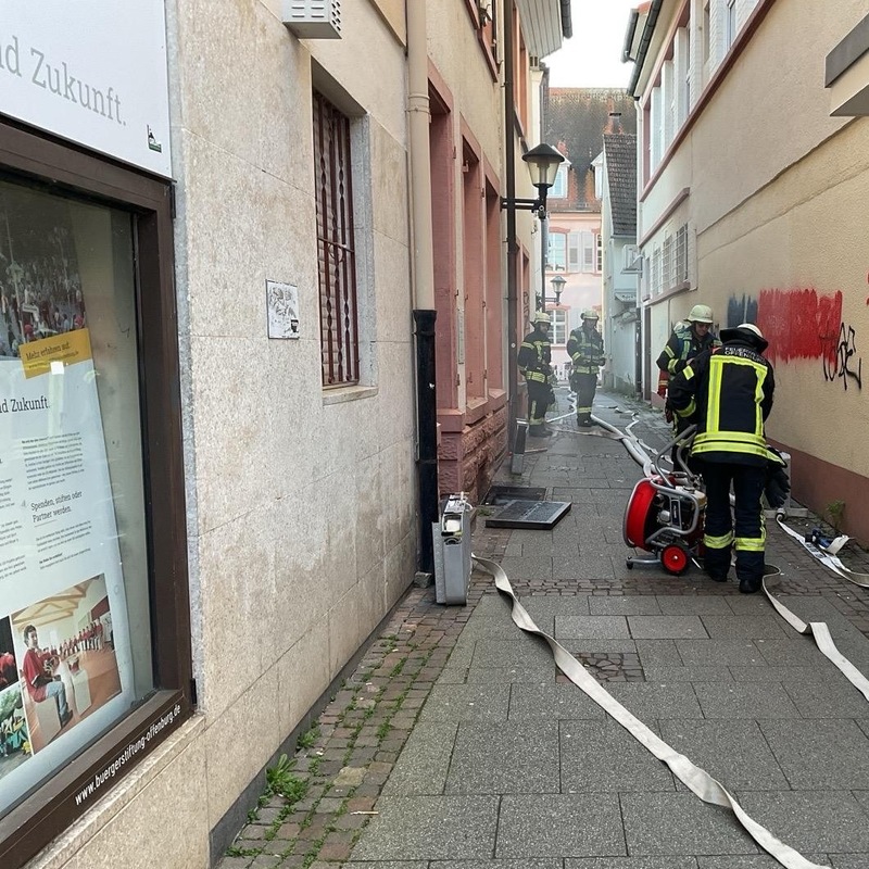 FW-OG: Feuerwehreinsatz in Offenburger Innenstadt - Foto: presseportal.de