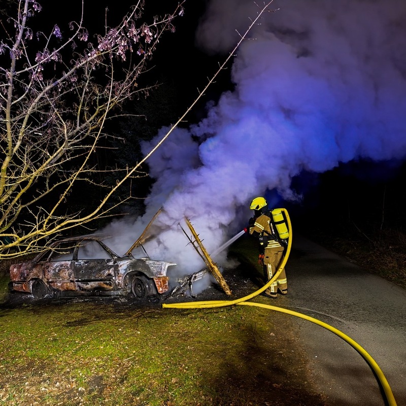 FW-DT: Pkw-Brand in Pivitsheide - Foto: presseportal.de