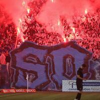FCM-Fans mit Pyrotechnik beim Spiel gegen Dynamo Dresden am 26.01.2026 - Foto: via dts Nachrichtenagentur