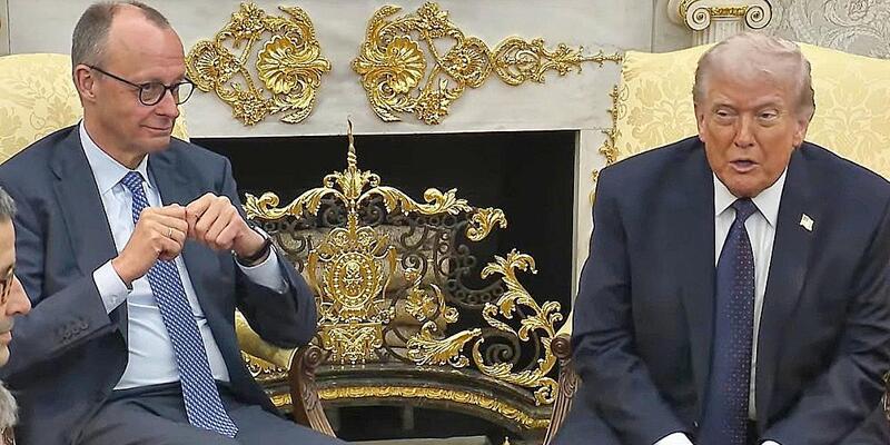 Friedrich Merz und Donald Trump am 03.03.2026 - Foto: via dts Nachrichtenagentur