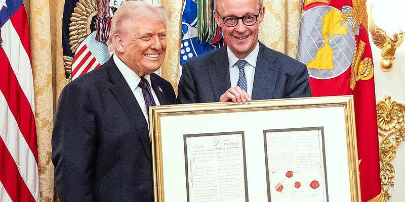 Donald Trump und Friedrich Merz am 03.03.2026 - Foto: Bergmann, Guido/BPA via dts Nachrichtenagentur