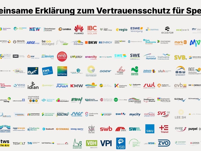 Über 150 Unternehmen fordern Vertrauensschutz für Batteriespeicher / Branche unterstreicht: Netzentgeltreform darf nicht zu Investitionsstopp führen - Foto: presseportal.de