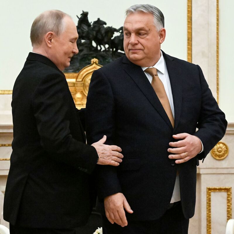 Kremlchef Wladimir Putin lässt auf Bitte des ungarischen Ministerpräsidenten Viktor Orban zwei Kriegsgefangene frei. (Archivbild) - Foto: Alexander Nemenov/Pool AFP via AP/dpa