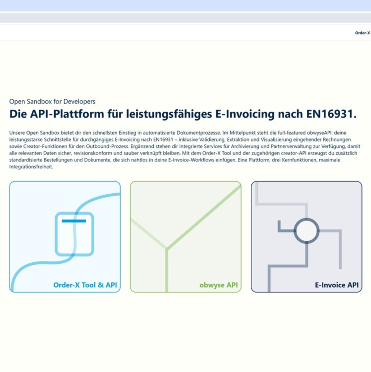 OXSEED veröffentlicht umfangreiche API-Collection zur E-Rechnungspflicht / obwyse.dev kommt zusätzlich mit kostenlosem Generator für Order-X Bestellungen - Foto: presseportal.de