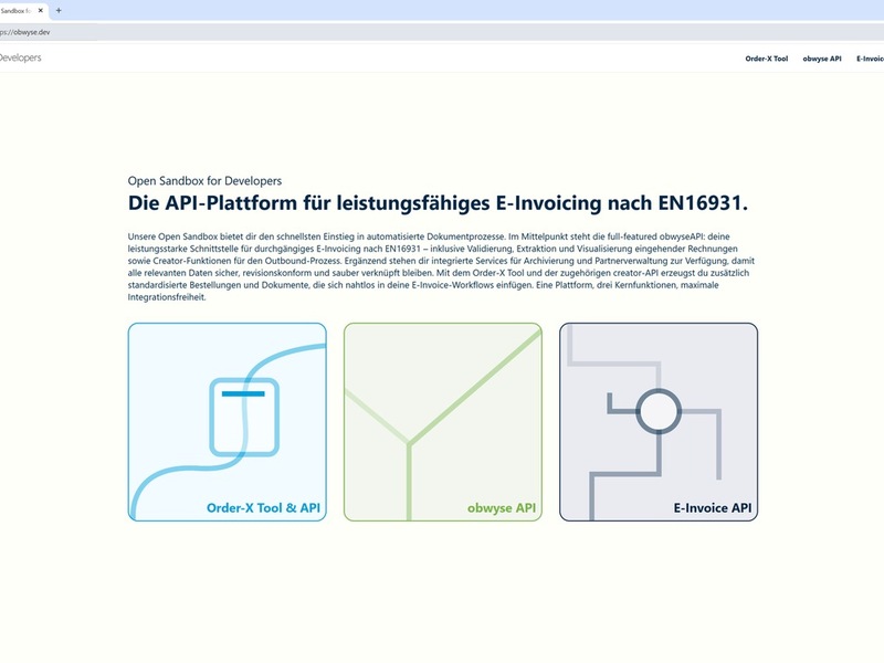 OXSEED veröffentlicht umfangreiche API-Collection zur E-Rechnungspflicht / obwyse.dev kommt zusätzlich mit kostenlosem Generator für Order-X Bestellungen - Foto: presseportal.de