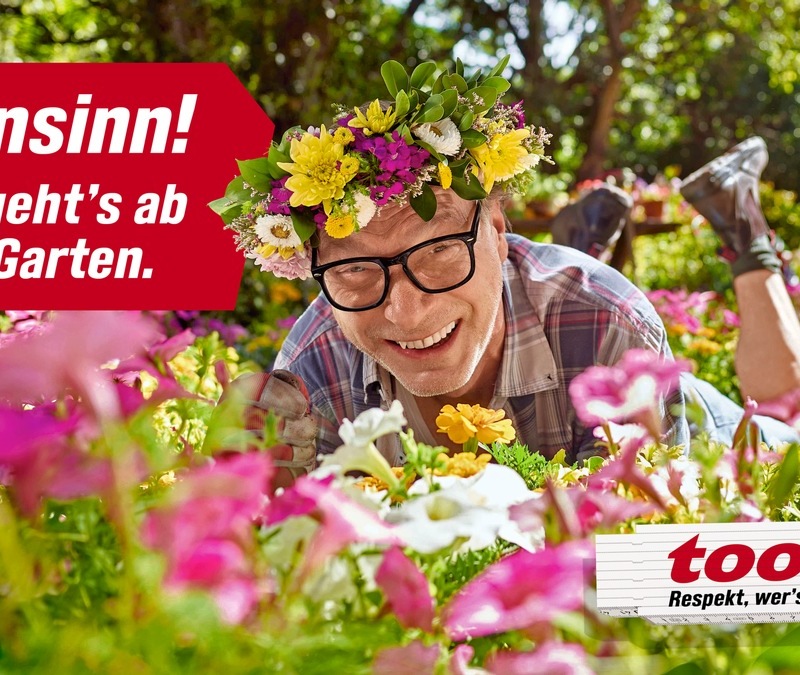 toom startet mit Kult-Hit und Schauspieler Martin Brambach in die Gartensaison / Neue Frühlingskampagne setzt auf Humor und Freude am Selbermachen - Foto: presseportal.de