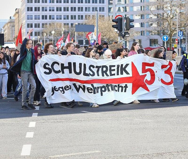 Schüler-Demo gegen Wehrdienstpläne am 05.03.2026 - Foto: via dts Nachrichtenagentur
