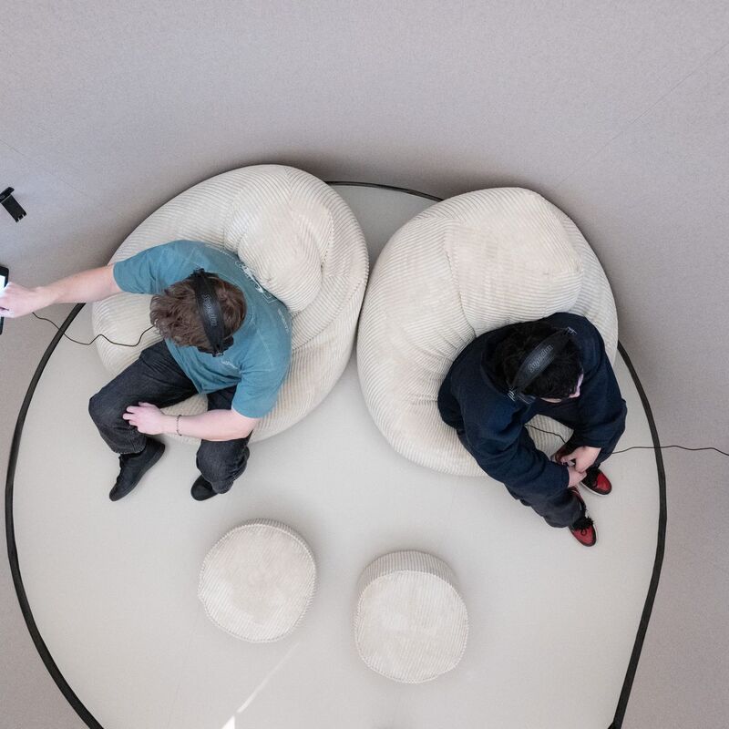 Eine interaktive Ausstellung im Dresdner Hygienemuseum widmet sich der mentalen Gesundheit.  - Foto: Sebastian Kahnert/dpa