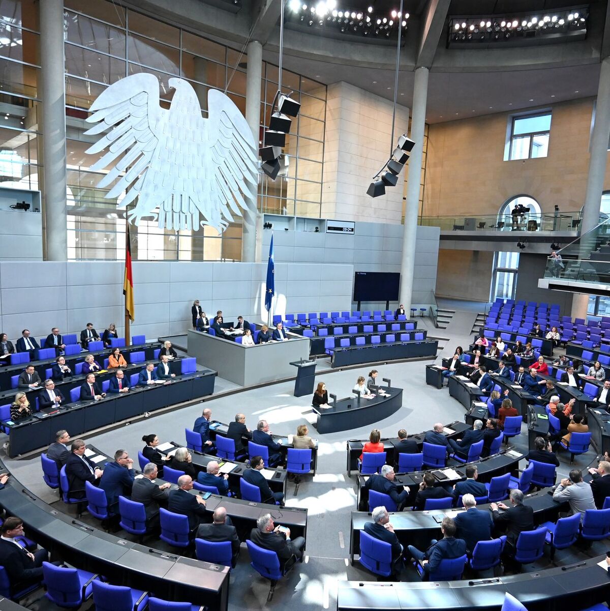 Abschied vom Bürgergeld im Bundestag - das Parlament beschließt die Reform.  - Foto: Elisa Schu/dpa