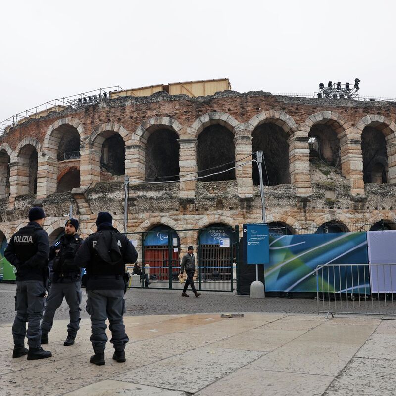Die Eröffnungsfeier findet ohne Athleten als Fahnenträger in Verona statt.  - Foto: -/kyodo/dpa