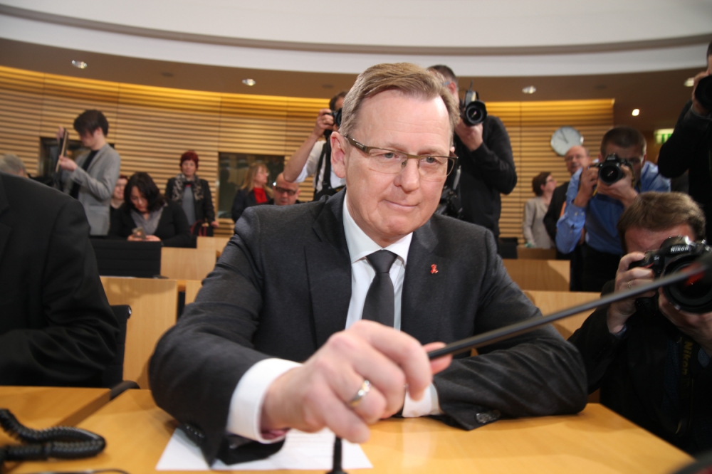 Bodo Ramelow am 05.12.2014 im Erfurter Landtag