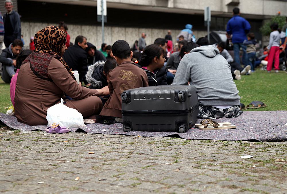 Flüchtlinge an einer Aufnahmestelle (Archiv)