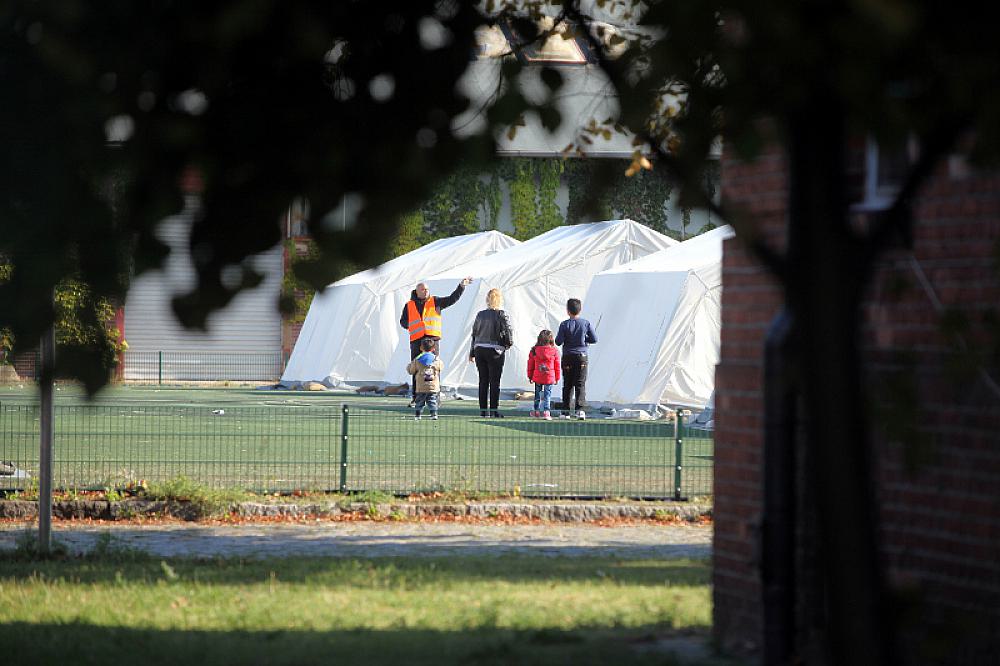 FlÃ¼chtlingsfamilie in einer 