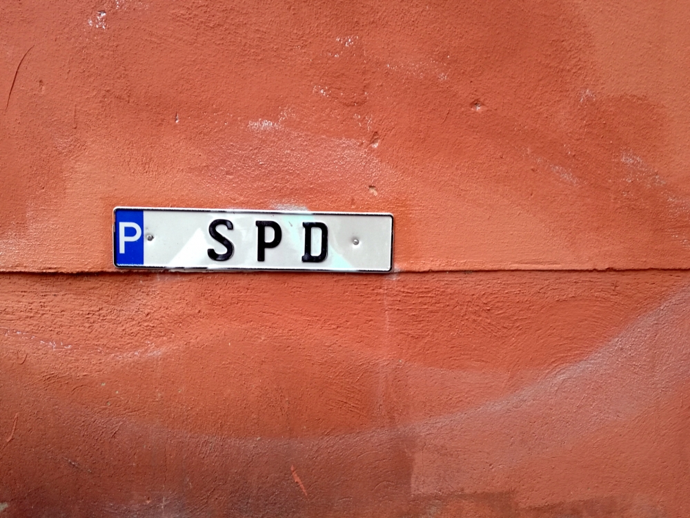 SPD-Parkschild