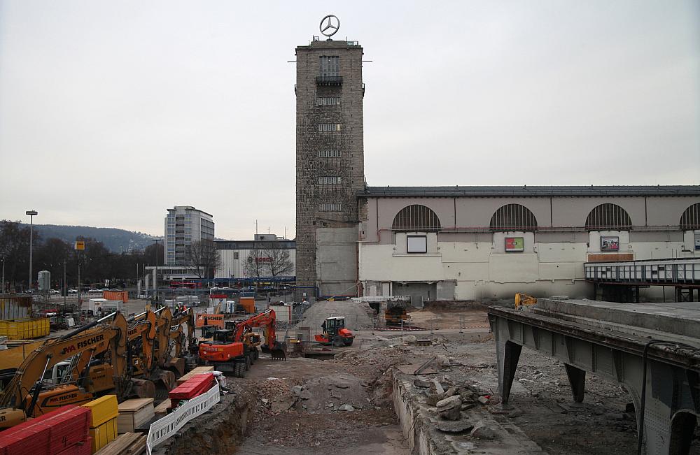 Stuttgart-21-Baustelle am Stuttgarter Hauptbahnhof